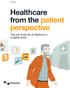Healthcare from the patient perspective