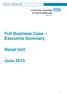 Renal Unit - Full Business Case. Full Business Case Executive Summary. Renal Unit