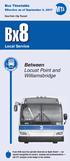 Bx8. Between Locust Point and Williamsbridge. Local Service. Bus Timetable. Effective as of September 3, New York City Transit