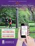 EMERGENCY NON-EMERGENCY. UNIVERSITY OF EVANSVILLE 2017 Annual Security and Fire Safety Report
