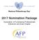 2017 Nomination Package. Association of Fundraising Professionals Edmonton and Area Chapter