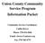 Union County Community Service Program Information Packet