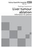Liver tumour ablation