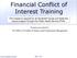 Financial Conflict of Interest Training