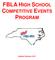 FBLA HIGH SCHOOL COMPETITIVE EVENTS PROGRAM