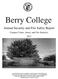 Berry College. Campus Crime, Arrest, and Fire Statistics 2017