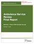 Ambulance Service Review Final Report