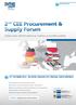 2 nd CEE Procurement & Supply Forum