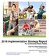 2016 Implementation Strategy Report for Community Health Needs