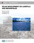Solar Development on Landfills