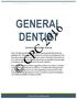 GENERAL DENTIST. Dental Receptionist Manual