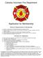 Cahokia Volunteer Fire Department. Application for Membership