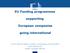 EU Funding programmes. supporting. European companies. going international