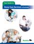 Your Guide to. Home Care Services in Manitoba