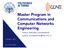 Master Program in Communications and Computer Networks Engineering