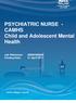 PSYCHIATRIC NURSE - CAMHS Child and Adolescent Mental Health