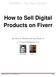 How to Sell Digital Products on Fiverr
