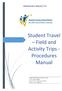 Student Travel Field and Activity Trips - Procedures Manual