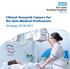 Clinical Research Careers for the Non-Medical Professions Strategy