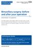 Bimaxillary surgery: before and after your operation