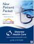 New Patient Packet. Shawnee Health Care (618) Welcome to.