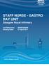 STAFF NURSE - GASTRO DAY UNIT Glasgow Royal Infirmary. Job Reference: N Closing Date: 07 April 2017