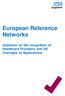 European Reference Networks. Guidance on the recognition of Healthcare Providers and UK Oversight of Applications