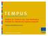TEMPUS IV- FOURTH CALL FOR PROPOSALS Priorities for national and regional proposals
