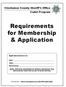 Requirements for Membership & Application