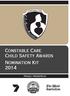 Constable Care Child Safety Awards Nomination Kit Proudly presented by