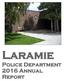 Laramie. Police Department 2016 Annual Report