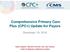 Comprehensive Primary Care Plus. Plus (CPC+) Update for Payers