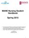 MANE Nursing Student Handbook Spring 2015