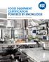 FOOD EQUIPMENT CERTIFICATION POWERED BY KNOWLEDGE. The Most Trusted Name in the Industry