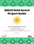 GSSJC Gold Award Project Guide