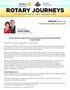 ROTARY JOURNEYS. District Governor s Newsletter / Issue 8 / rotarydistrict3310.com