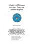 Ministry of Defense Advisors Program Annual Report