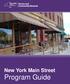 New York Main Street Program Guide