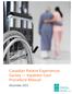 Canadian Patient Experiences Survey Inpatient Care Procedure Manual