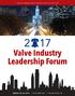 Valve Industry Leadership Forum