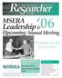 Leadership & MSERA. Upcoming Annual Meeting BIRMINGHAM, ALABAMA. Is your membership current? See back cover about your mailing label.