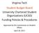 Virginia Tech Student Budget Board University Chartered Student Organizations (UCSO) Funding Policies & Procedures