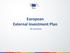 European External Investment Plan. An overview