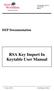 DEP Documentation RSA Key Import In Keytable User Manual