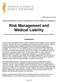 Risk Management and Medical Liability