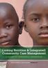 Linking Nutrition & (integrated) Community Case Management