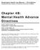 Chapter 4B: Mental Health Advance Directives