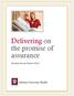 Delivering on the promise of assurance