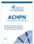 ACHPN. Candidate Handbook. Advanced Certified Hospice and Palliative Nurse (ACHPN ) Computer Based Examination