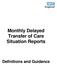 Monthly Delayed Transfer of Care Situation Reports. Definitions and Guidance